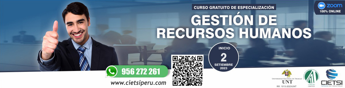 CURSO DE ESPECIALIZACIÓN GESTIÓN DE RECURSOS HUMANOS 2023